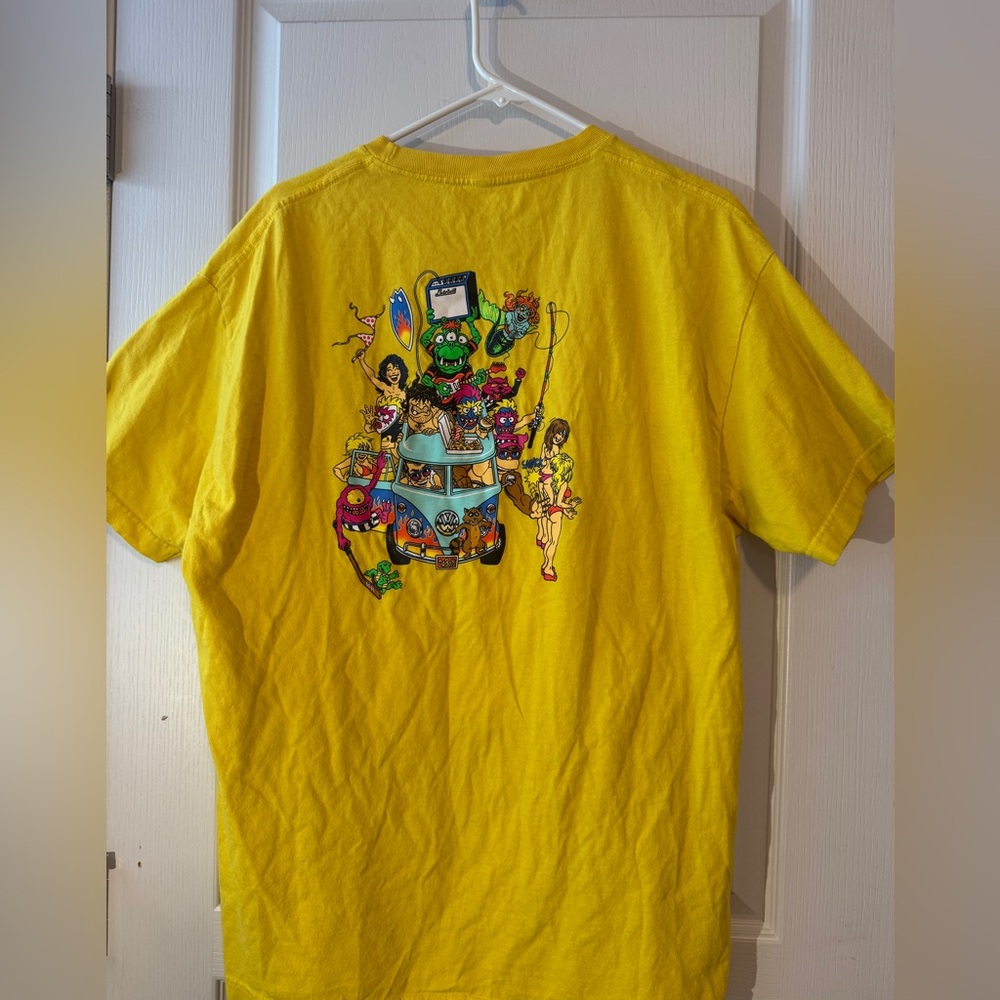 Thrills Krew Yellow Party Bus T Shirt- XL